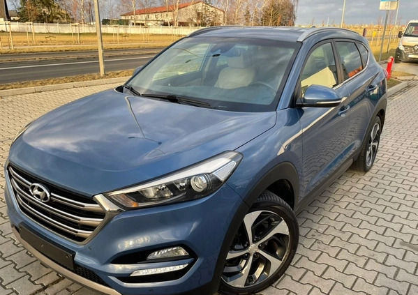 Hyundai Tucson cena 68000 przebieg: 99000, rok produkcji 2016 z Leszno małe 407